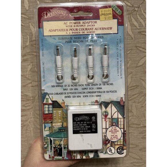 Lemax Village Collection Ac Power Adaptor With 4 Output Jacks New - Picture 2 of 13